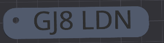 Custom Number Plate Keychain